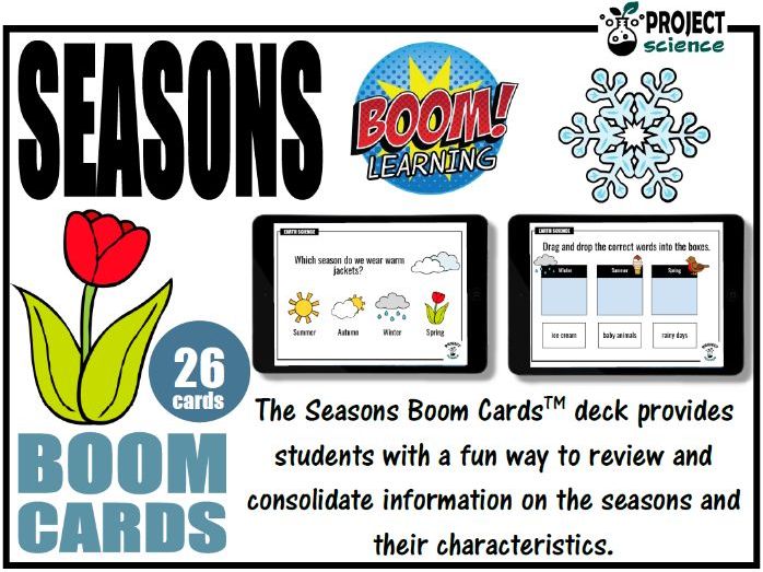 Seasons Boom Cards™ - Distance Learning