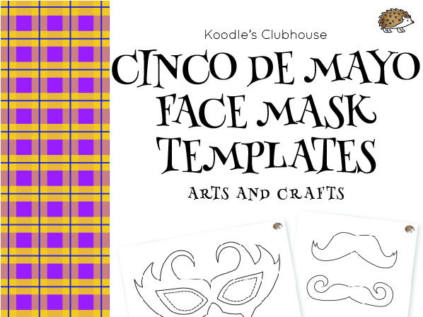 Cinco de mayo face mask templates