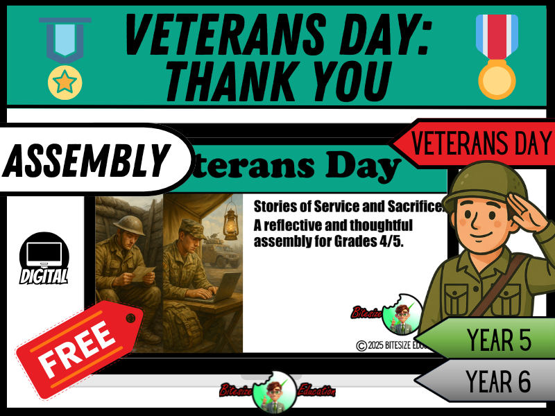 Veterans Day/ Remembrance Day | Assembly Presentation | Year 5/6