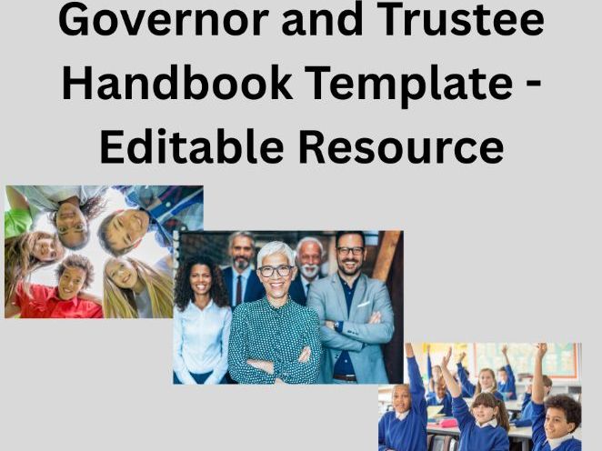 Governor and Trustee Handbook Template – Maintained Schools & Academy Trusts