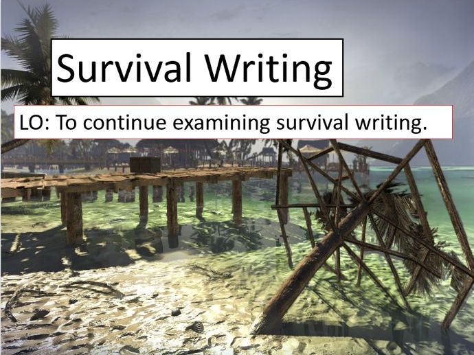 Zombie Survival Themed Guided Creative Writing