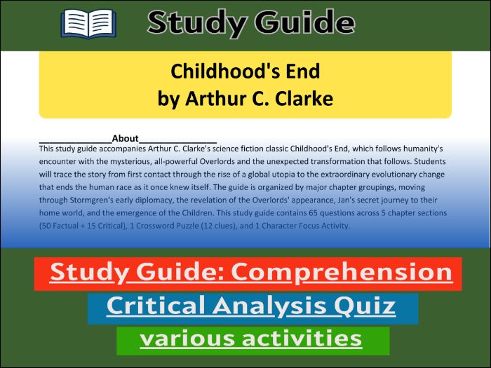 Childhood's End - Study Guide , Comprehension Test