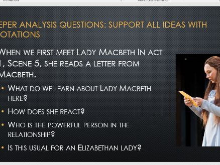 Lady Macbeth's Demise - charting the character from beginning to end