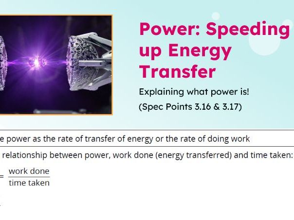 IGCSE Physics: Power | Edexcel Modular | Unit 3 | L10