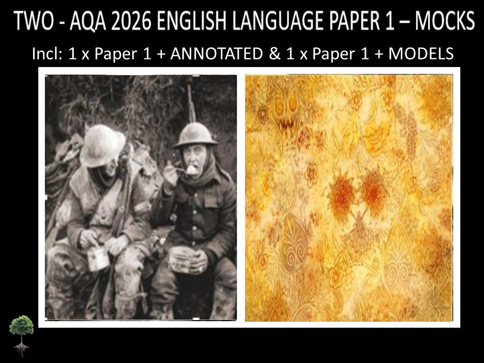 TWO - AQA PAPER 1 | 2026 FULL MOCKS | + ANNOTATED + MODELS