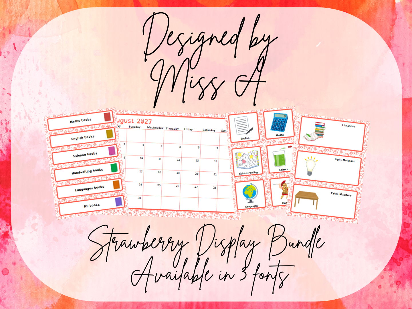 Strawberry Display Bundle