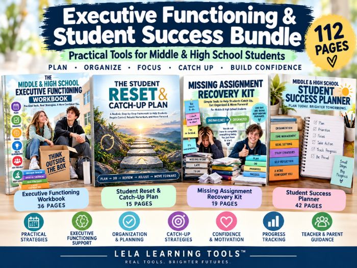 Executive Functioning & Student Success Bundle | Grades 6–10