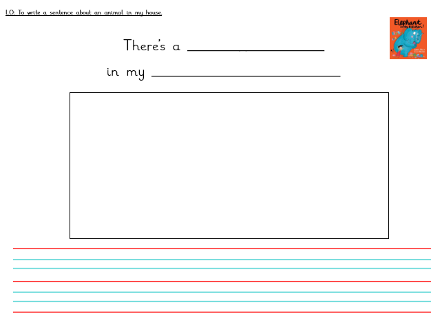 English - 'Elephant in my Kitchen' story activity