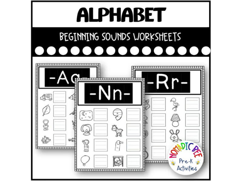 Alphabet Beginning Sounds Worksheets