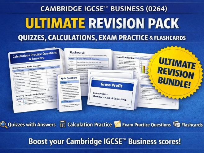 Cambridge IGCSE Business (0264) Ultimate Revision Pack