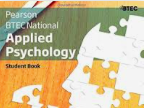 Unit 1 Btec Applied Psychology - The Learning Approach