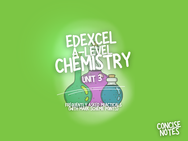 Edexcel IAL Chemistry Unit 3 Complete Revision Notes