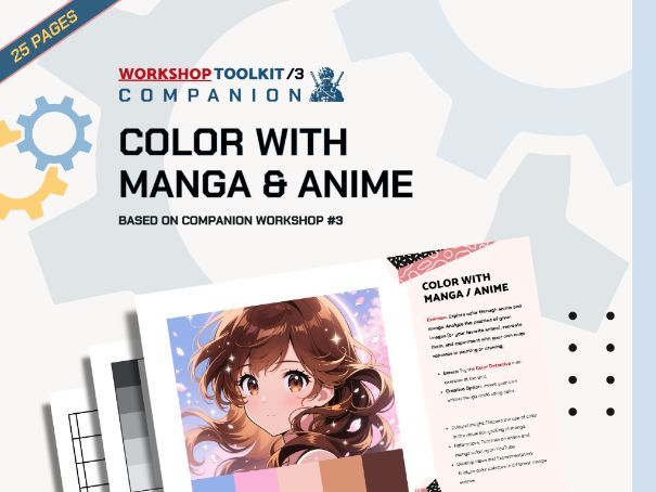 Manga Color Toolkit | KS3 KS4 GCSE | Customizable Worksheets | Middle & High School