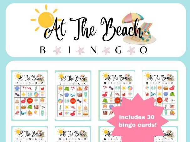 At The Beach Bingo