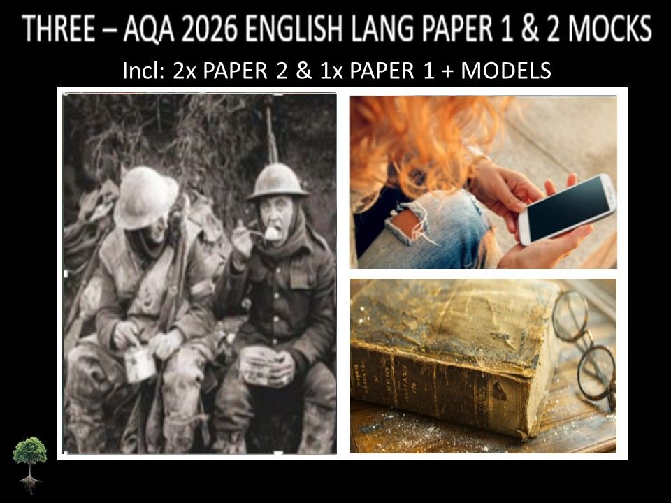 THREE - AQA PAPER 1 & 2 | 2026 FULL MOCKS | MODELS