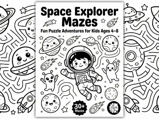 homeschool printable maze book for kids