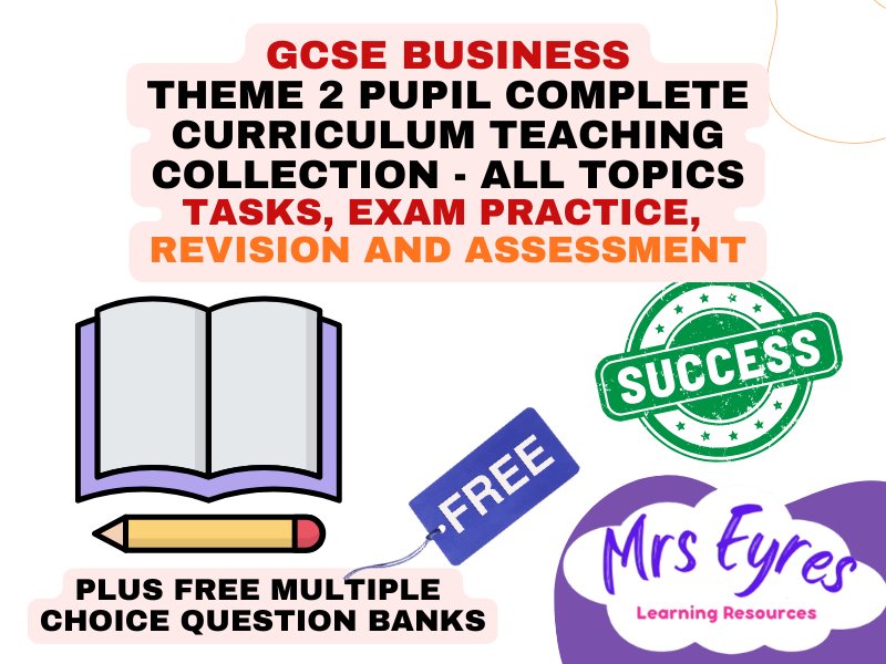 Edexcel GCSE Business Theme 2 Complete Curriculum Teaching Bundle | Workbooks + Lessons | Topics 2.1–2.5