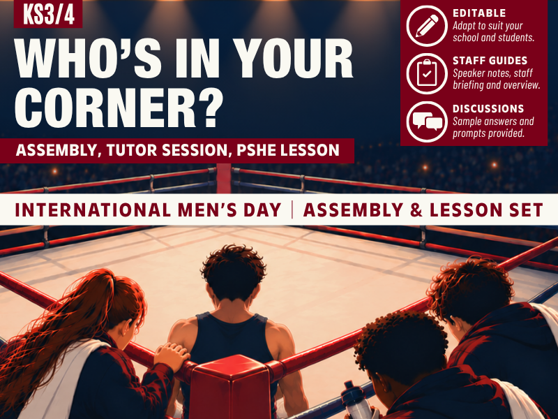 Men’s Day Assembly & Masculinity Lesson Set