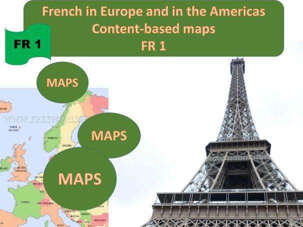 Maps! French in Europe and in the Americas - Content-based maps - FR 1