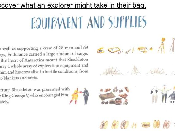 Guided reading lessons on Ice Trap (Ernest Shackleton)