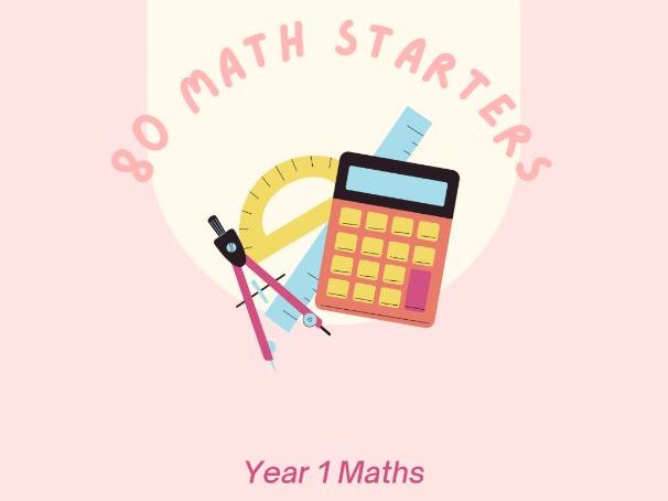 80 Math Starters for Year 1