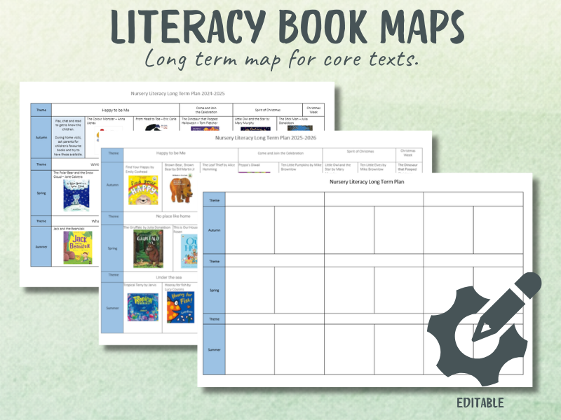 Literacy Long Term Book Maps