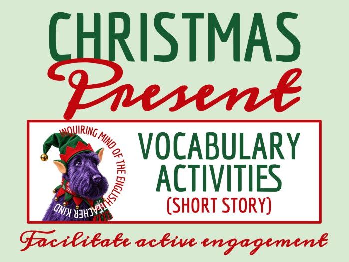 "The Christmas Present" by Richmal Crompton Vocabulary Activities | Winter Holiday Crossword Puzzle