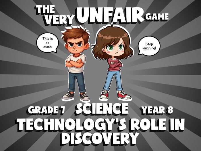 Technology’s Role in Discovery VERY UNFAIR GAME | No-Prep Year 8 Science Review Activity
