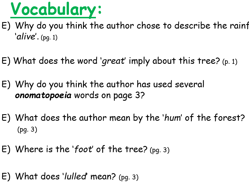 The Great Kapok Tree - Whole Class Reading Powerpoints