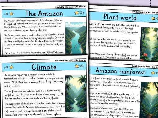 Amazon - Flashcards | Geography | Rainforest, Biodiversity & Importance
