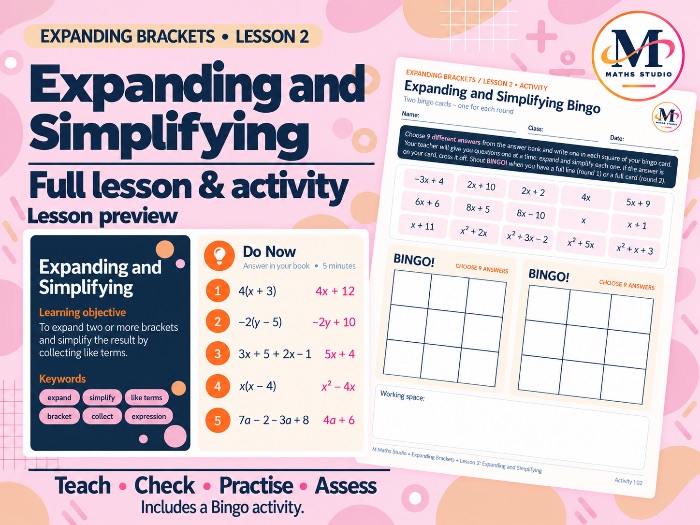 Expanding and Simplifying | Lesson & Activity