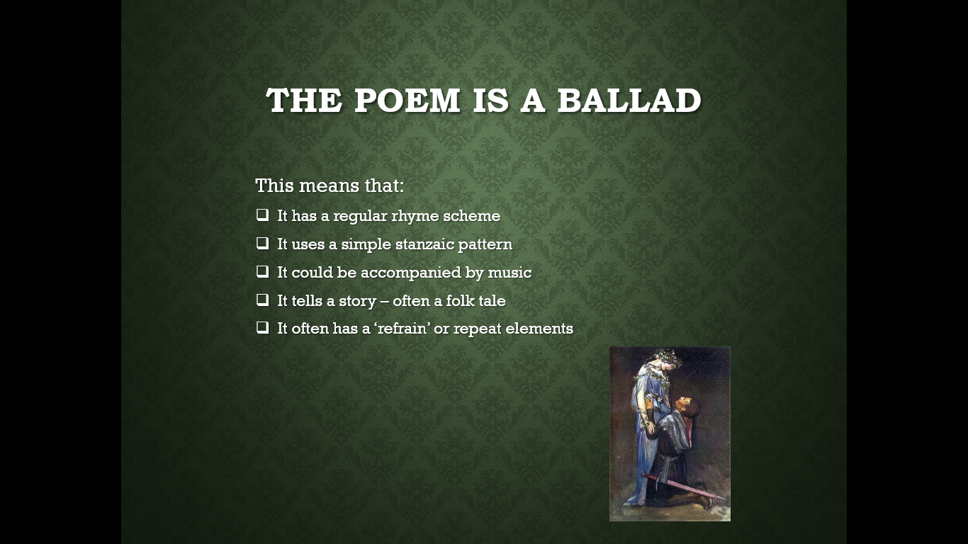KEATS La Belle Dame Poem GCSE Lit Teaching Resources
