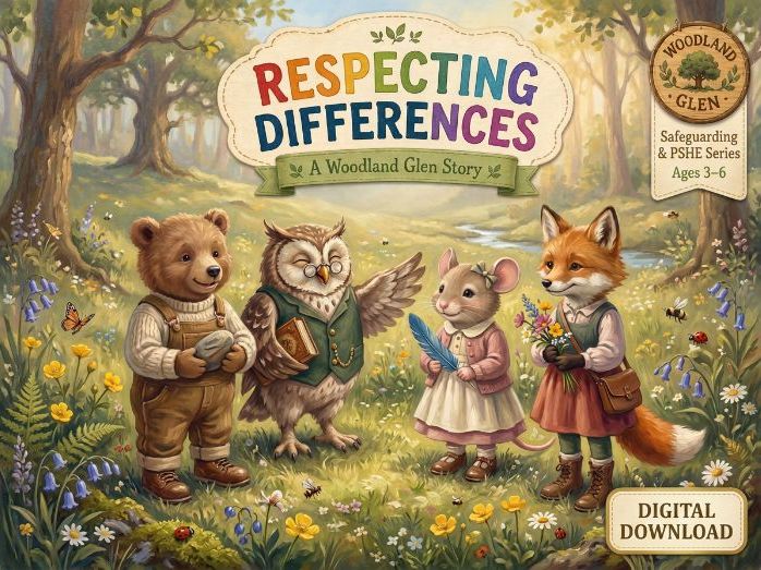 **Respecting Differences – A Safeguarding & PSHE Story for Ages 3–6 | Woodland Glen**
