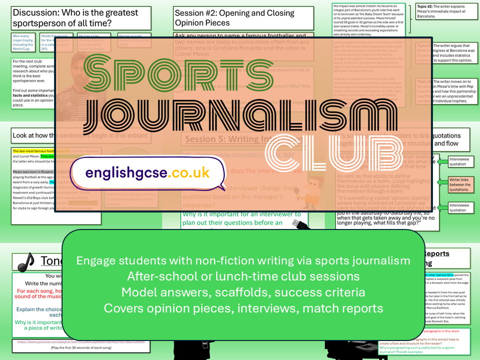 English Sports Journalism Club