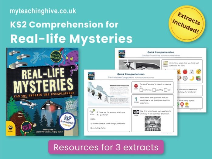 KS2 - Real-Life Mysteries Comprehension - age 8+
