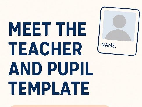 Meet the Teacher Template