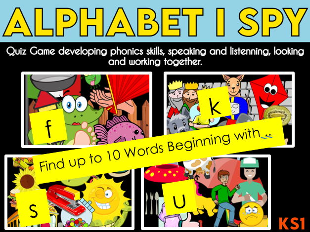 Alphabet I Spy Quiz KS1