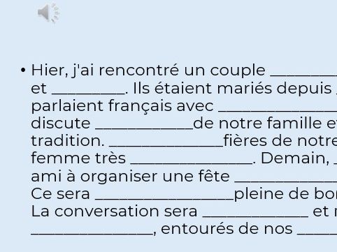 AQA GCSE French Identity and Relationships using prescribed vocab