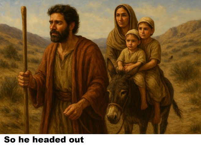 BIBLE VISUAL REGISTER 0061   EXODUS 4    HOW DID MOSES RETURN TO EGYPT???