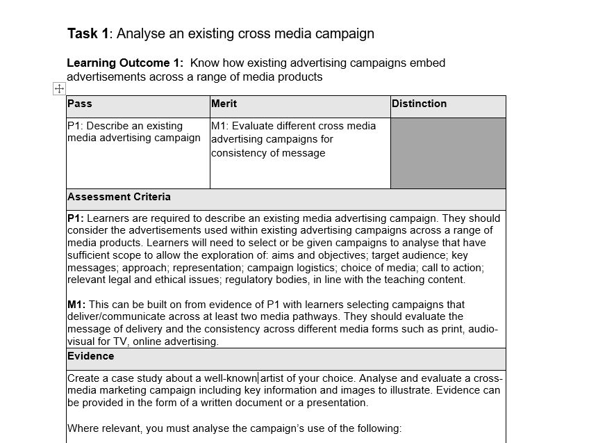 CTEC Digital Media Unit 20 Assignment
