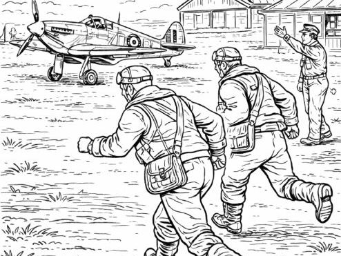 Charlie, the Evacuee – Colouring Pages (Wartime Britain Scenes)
