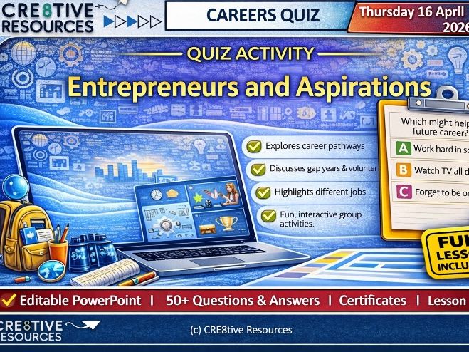 Careers - Entrepreneurs and Aspirations End of Term / Unit Quiz