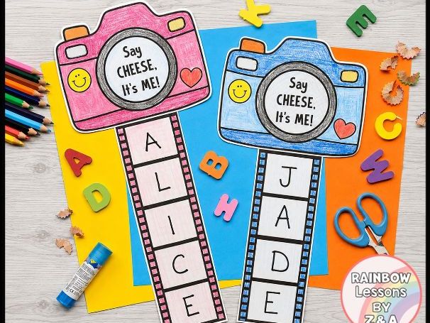Name Craft Activity | Math Craft | Literacy Craft | Back to School Activities