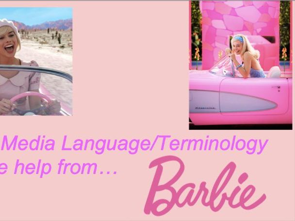 Barbie Media lesson: revise key media terms