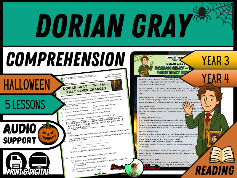 Dorian Gray – The Face That Never Changed | Reading Comprehension | Year 3/4