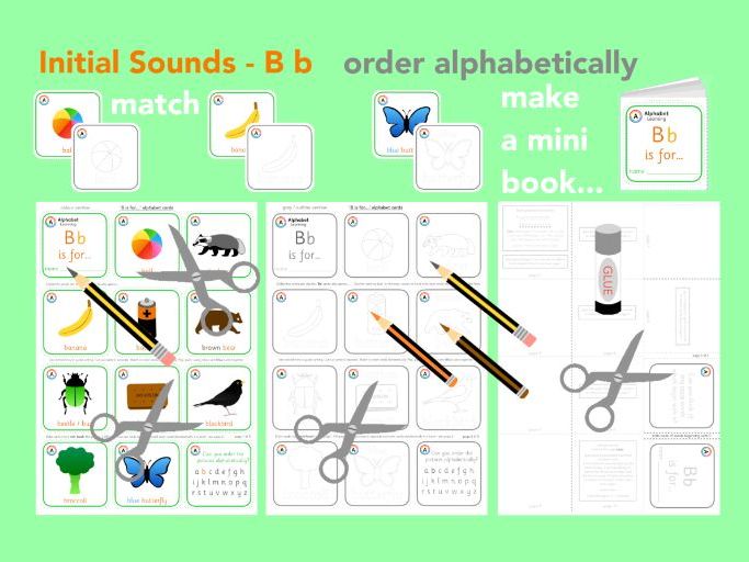 Phase 2 Phonics The b Letter sound Teaching Resources