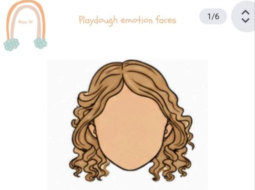 Playdough Emotion Face Templates