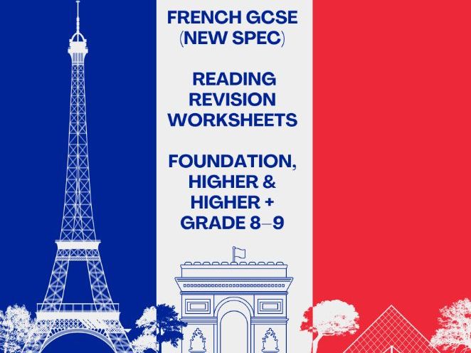 French GCSE (New Spec) Differentiated Revision Worksheets Edexcel Reading