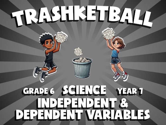 Independent & Dependent Variables TRASHKETBALL Science Game | No-Prep Year 7 Review Activity