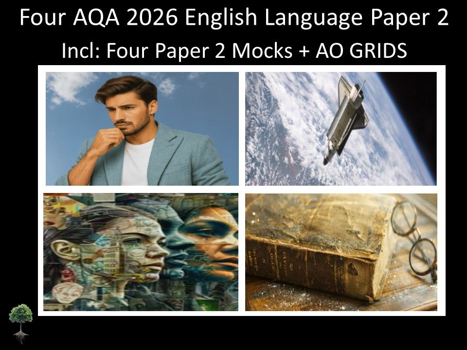 Four AQA 2026 GCSE English Language Paper 2 Mocks | AO Grids
